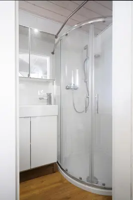Ein Badezimmer in der Unterkunft FeWo 58
