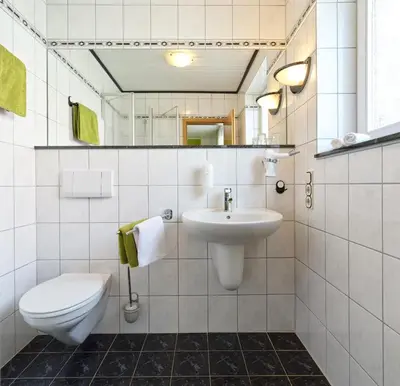 Ein Badezimmer in der Unterkunft Kettern Urlaub