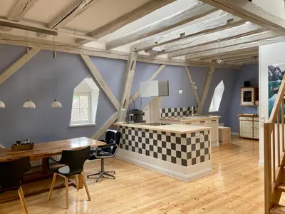 Grundriss der Unterkunft Grosse Galeriewohnung mit Sauna Fondels Mühle
