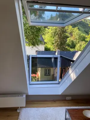 Ein Balkon oder eine Terrasse in der Unterkunft Grosse Galeriewohnung mit Sauna Fondels Mühle