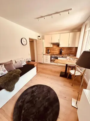 Küche/Küchenzeile in der Unterkunft Ferienwohnung am Ruwer-Hochwald-Radweg, Fewo 2