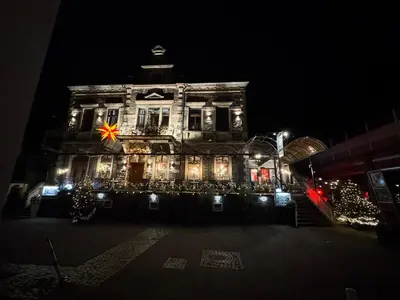 Das Gebäude in dem sich die Ferienwohnung befindet