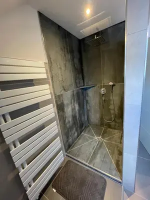 Ein Badezimmer in der Unterkunft Ferienwohnung am sonnigen Südhang