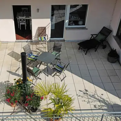 Ein Patio oder anderer Außenbereich in der Unterkunft Auszeit