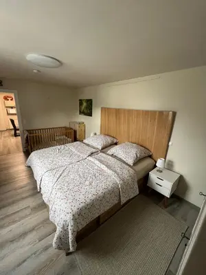 Ein Bett oder Betten in einem Zimmer der Unterkunft Möblierte Wohnung Petra