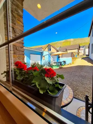 Ein Balkon oder eine Terrasse in der Unterkunft Historischer Weinkeller