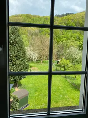 Ein Garten an der Unterkunft Ferienhaus Alfbach