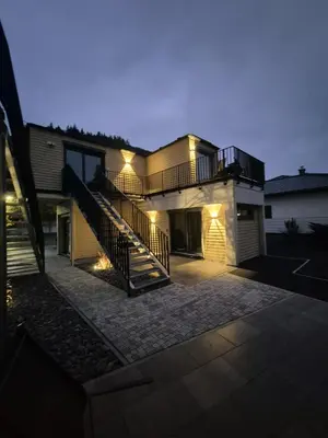 Das Gebäude in dem sich die Ferienwohnung befindet