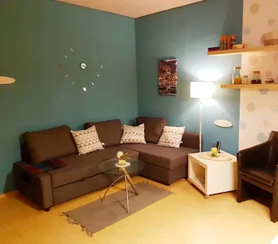 Ein Sitzbereich in der Unterkunft Haus Moselblick Hatzenport