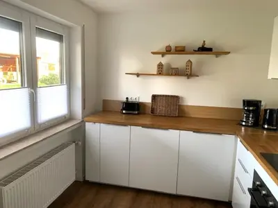 Küche/Küchenzeile in der Unterkunft Quellenweg
