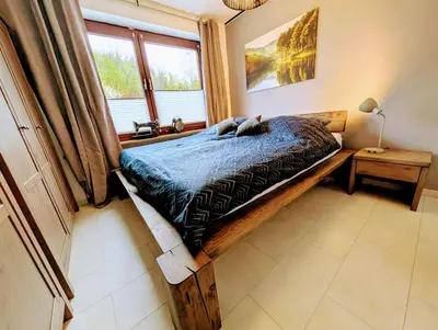 Ein Bett oder Betten in einem Zimmer der Unterkunft Seeblick