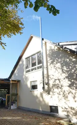 Das Gebäude in dem sich die Ferienwohnung befindet