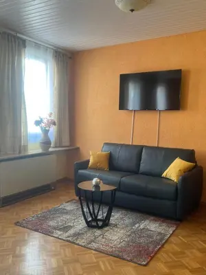 Ein Sitzbereich in der Unterkunft Wunderschöne Ferienwohnung