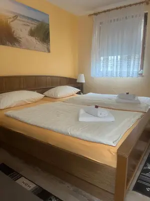 Ein Bett oder Betten in einem Zimmer der Unterkunft Wunderschöne Ferienwohnung