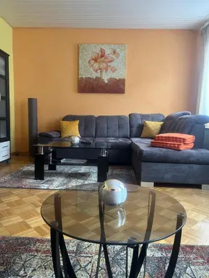 Ein Sitzbereich in der Unterkunft Wunderschöne Ferienwohnung