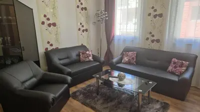 Ein Sitzbereich in der Unterkunft Wunderschöne Ferienwohnung