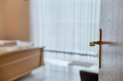 Ein Bett oder Betten in einem Zimmer der Unterkunft Gästehaus Binz-Meyer Fewo Paulsberg