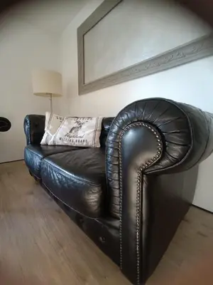 Ein Sitzbereich in der Unterkunft Haus am Wanderweg