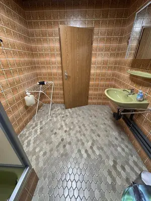 Ein Badezimmer in der Unterkunft Haus Mia Low Budget Apartment