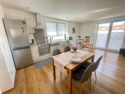 Küche/Küchenzeile in der Unterkunft Ferienwohnung Kostecki