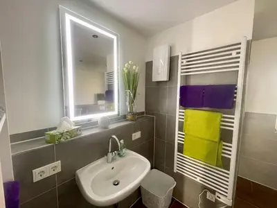 Ein Badezimmer in der Unterkunft Ferienwohnung Kostecki