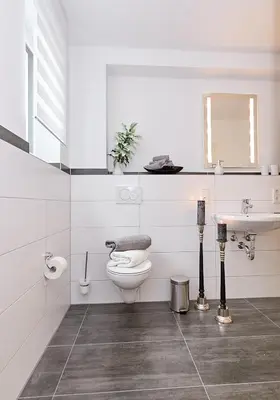 Ein Badezimmer in der Unterkunft Alte Brauerei Wohnung 11