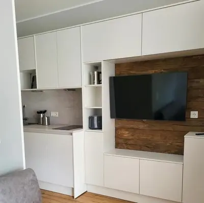 Küche/Küchenzeile in der Unterkunft H-Apartments Lambertistraße