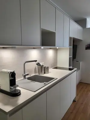 Küche/Küchenzeile in der Unterkunft H-Apartments Lambertistraße