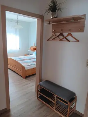 Ein Bett oder Betten in einem Zimmer der Unterkunft Ferienwohnung Götz