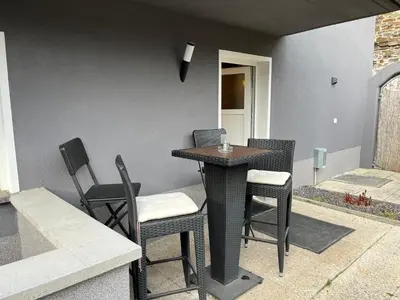Ein Sitzbereich in der Unterkunft Silvaner
