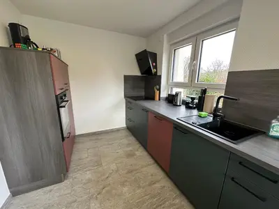 Küche/Küchenzeile in der Unterkunft Ferienwohnung Schwung