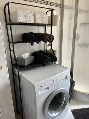 Ein Bett oder Betten in einem Zimmer der Unterkunft Ferienwohnung in Koblenz, nahe Uni und BWZK mit Garten