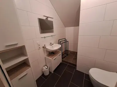Ein Badezimmer in der Unterkunft Kronenhaus