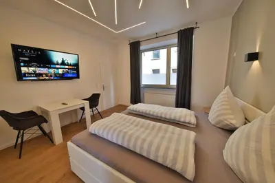 Ein Bett oder Betten in einem Zimmer der Unterkunft Apartment Funkenberg