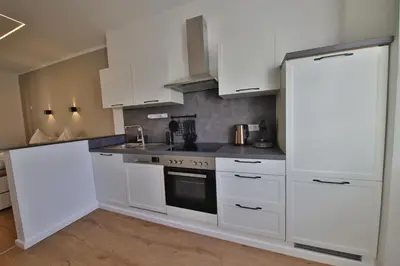 Küche/Küchenzeile in der Unterkunft Apartment Funkenberg