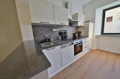 Küche/Küchenzeile in der Unterkunft Apartment Funkenberg