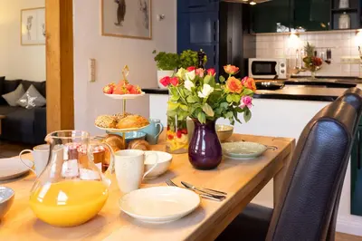 Essen in der Ferienwohnung oder in der Nähe