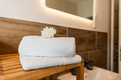 Ein Badezimmer in der Unterkunft Ferienhaus Primavera