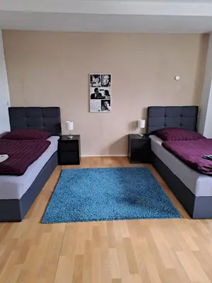 Ein Bett oder Betten in einem Zimmer der Unterkunft Monteurzimmer RLP - Ihr Zuhause auf Zeit!