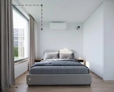 Ein Bett oder Betten in einem Zimmer der Unterkunft Bostalsee Chalets - Self-Check-in