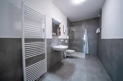 Ein Badezimmer in der Unterkunft Monteurwohnung Andreas