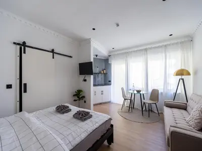Ein Bett oder Betten in einem Zimmer der Unterkunft Apartment in Koblenz near Deutsches Eck