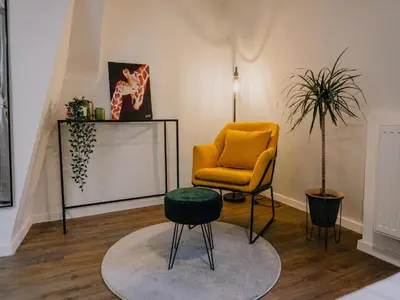 Ein Sitzbereich in der Unterkunft Apartment in Vallendar near Rhine Promenade