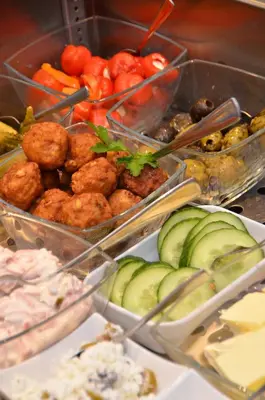 Essen in der Pension oder in der Nähe