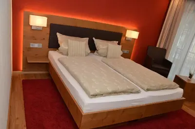 Ein Bett oder Betten in einem Zimmer der Unterkunft Seminarshof