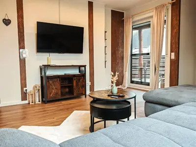 TV/Unterhaltungsangebot in der Unterkunft Sonniges Loft am Soonwald