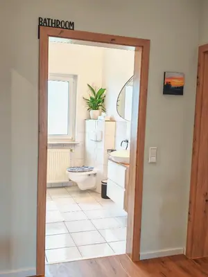 Ein Badezimmer in der Unterkunft Sonniges Loft am Soonwald