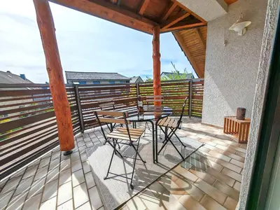 Ein Balkon oder eine Terrasse in der Unterkunft Sonniges Loft am Soonwald