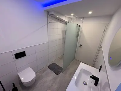 Ein Badezimmer in der Unterkunft Ferienwohnung Kürenzer Auszeit