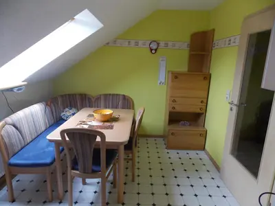 Ein Sitzbereich in der Unterkunft Ferienwohnung Inge Blum
